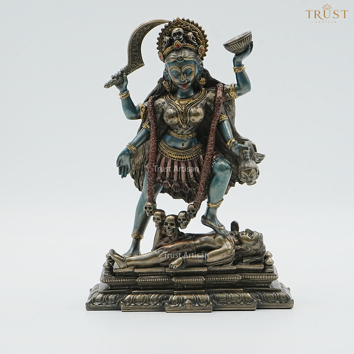 Maa Kali Idol Statue | Mahakali Murti for Home Temple, Vastu & Spiritual Decor | Powerful Goddess Kali Sculpture